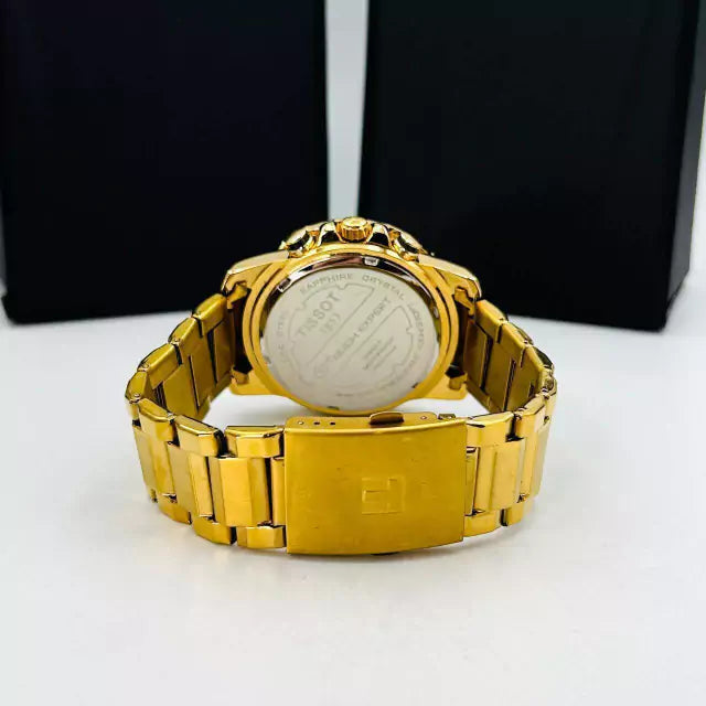 Linha Diamante- Aviator - dourado - Pulseira de aço - À PROVA D'ÁGUA - cod100