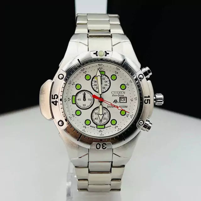 1ª Linha - Promaster - prata e branco - Pulseira de aço - À PROVA D'ÁGUA - cod55