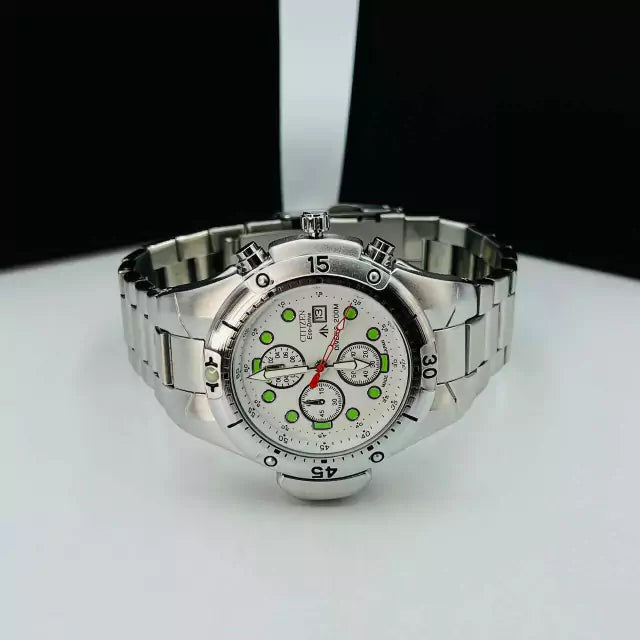 1ª Linha - Promaster - prata e branco - Pulseira de aço - À PROVA D'ÁGUA - cod55