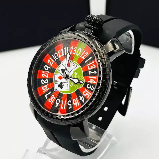 Linha Diamante Cassino - preto, vermelho e verde - Pulseira de borracha- À PROVA D'ÁGUA - cod80