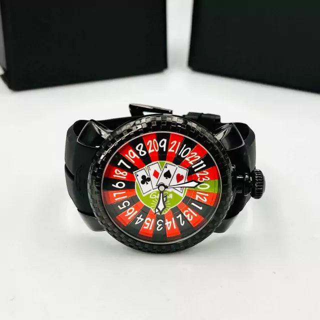 Linha Diamante Cassino - preto, vermelho e verde - Pulseira de borracha- À PROVA D'ÁGUA - cod80