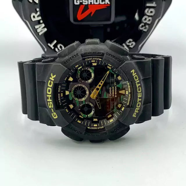 Linha Diamante GA 100 - preto, camuflado verde e dourado - Pulseira de borracha - À PROVA D'ÁGUA - cod40