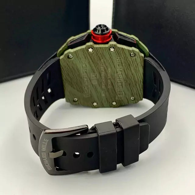 Linha Diamante RM11 - preto, vermelho e verde - Pulseira de borracha - Resistente à água - cod85